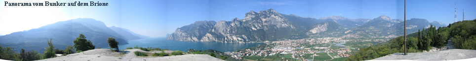Panorama vom Bunker auf dem Brione