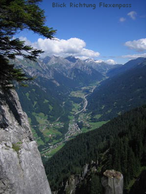 Blick Richtung Flexenpass