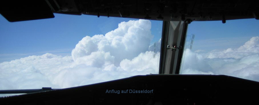 Anflug auf Dsseldorf